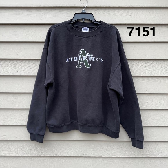adidas Other - Vintage Adidas Oakland Athletics A's Embroidered Crewneck Sweatshirt Black Large